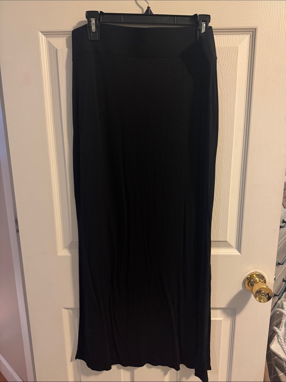 a.n.a Black Maxi Skirt - Sleek Straight Silhouette